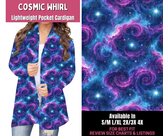 Preorder! Closes 11/10. ETA Jan. Cosmic Whirl Pocket Cardigan