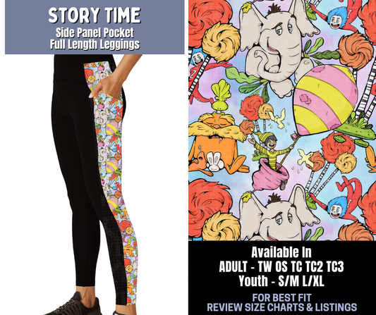 Preorder! Closes 1/8. ETA March. Story Time Side Panel Pocket Full Length Leggings