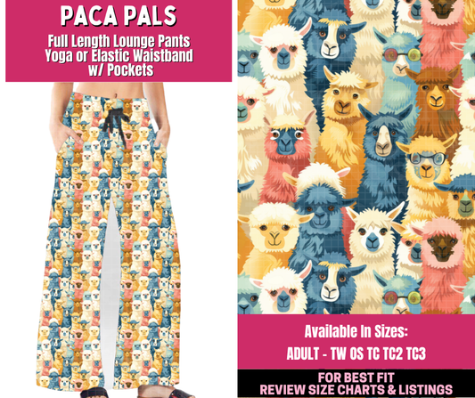 Preorder! Closes 12/31. ETA March. Paca Pals Full Length Lounge Pants