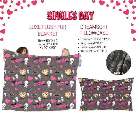 Preorder! Closes 11/17. ETA Jan. Singles Day Luxe Plush Fur Blanket and/or DreamSoft Pillowcase