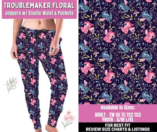 Preorder! Closes 1/12. ETA March. Troublemaker Floral Joggers
