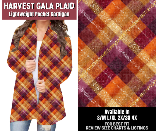 Preorder! Closes 7/23. ETA Oct. Harvest Gala Plaid Pocket Cardigan