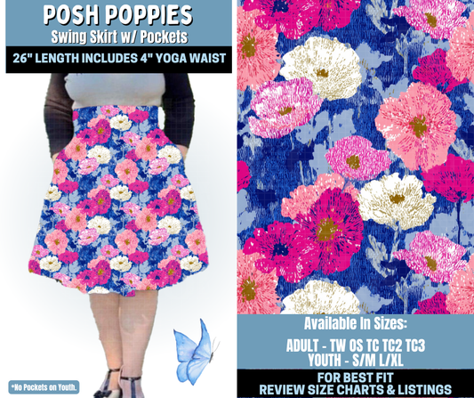 Preorder! Closes 1/15. ETA April. Posh Poppies Swing Skirt