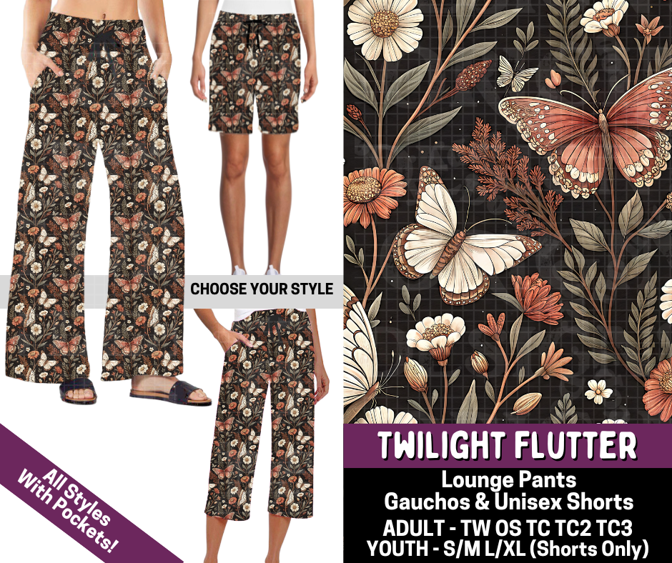 Preorder! Closes 7/9. ETA Oct. Twilight Flutter Combo Lounge Lengths