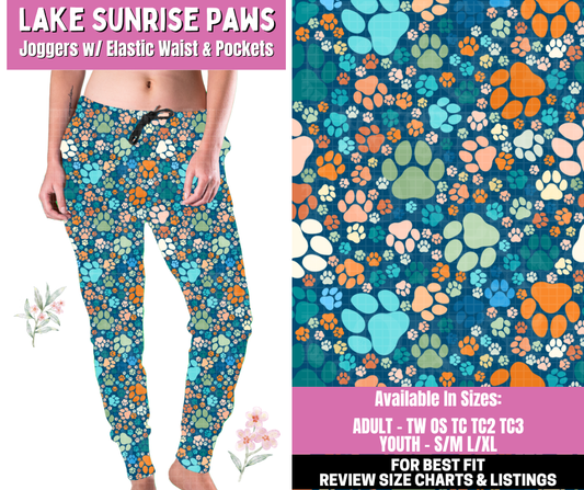 Preorder! Closes 1/12. ETA March. Lake Sunrise Paws Joggers