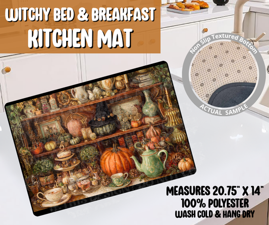 Preorder! Closes 6/8. ETA Sept. Witchy Bed & Breakfast Kitchen Mat