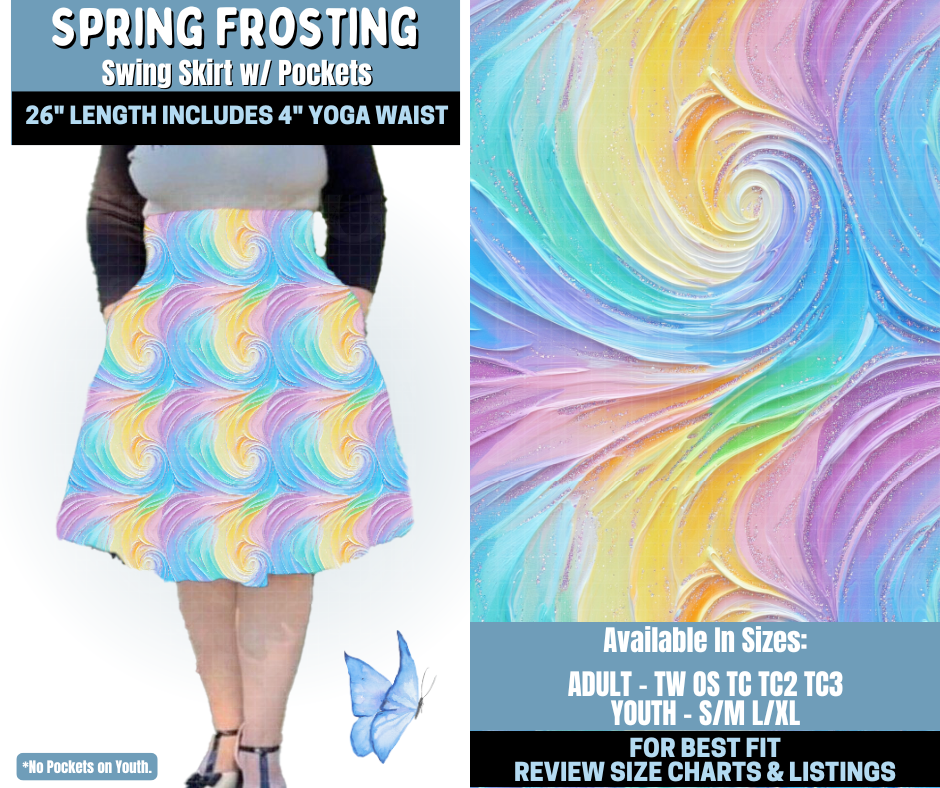 Preorder! Closes 1/15. ETA April. Spring Frosting Swing Skirt
