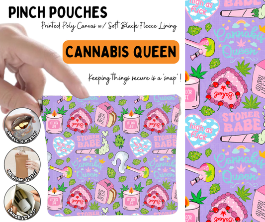 Preorder! Closes 6/17. ETA Sept. Cannabis Queen Pinch Pouches in 3 Sizes