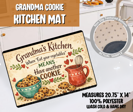 Preorder! Closes 6/8. ETA Sept. Grandma Cookie Kitchen Mat