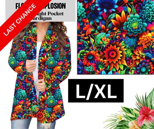 Flower Explosion Pocket Cardigan