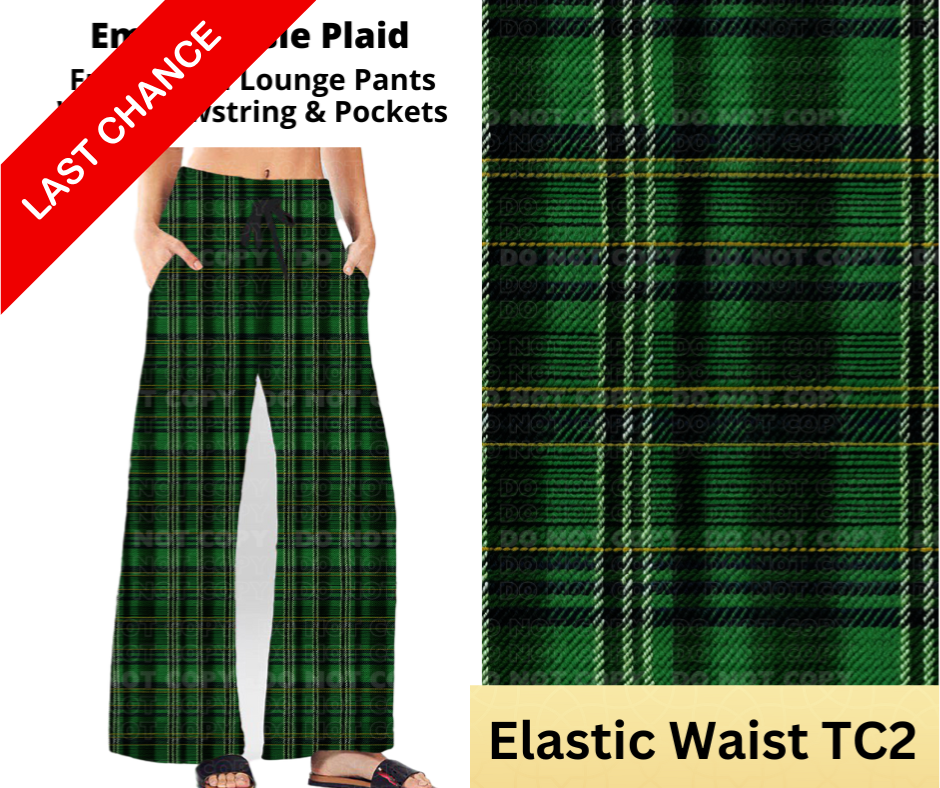 Emerald Isle Plaid Full Length Lounge Pants