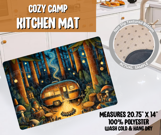 Preorder! Closes 6/8. ETA Sept. Cozy Camp Kitchen Mat