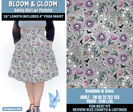 Preorder! Closes 1/15. ETA April. Bloom & Gloom Swing Skirt