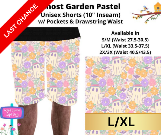 Ghost Garden Pastel Unisex Shorts