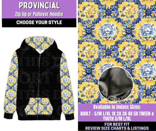 Preorder! Closes 1/5. ETA March. Provincial Zip-Up or Pullover Hoodie