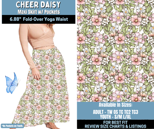 Preorder! Closes 1/15. ETA April. Cheer Daisy Maxi Skirt