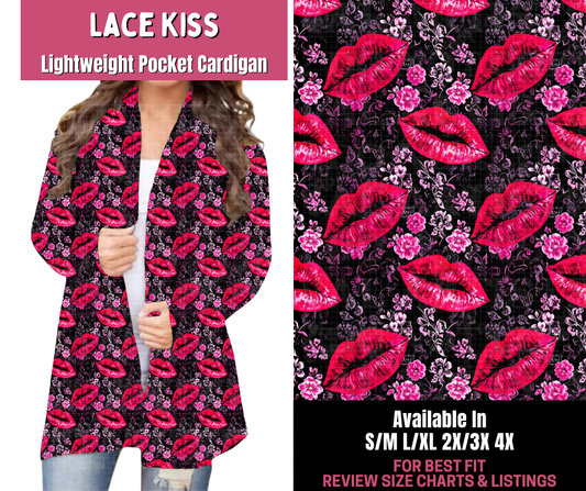 Preorder! Closes 11/10. ETA Jan. Lace Kiss Pocket Cardigan