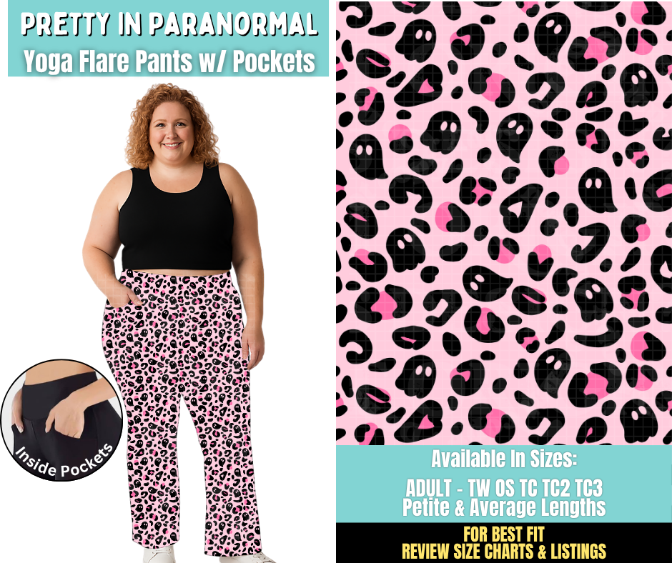 Preorder! Closes 6/25. ETA Sept. Pretty In Paranormal Yoga Flare Pants