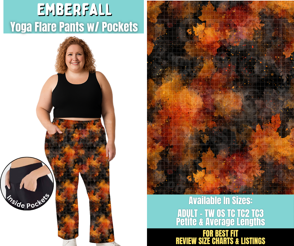 Preorder! Closes 6/25. ETA Sept. Emberfall Yoga Flare Pants