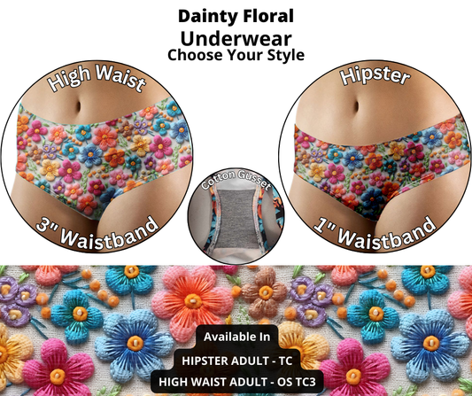 Dainty Floral Underwear