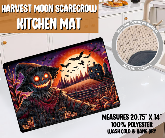 Preorder! Closes 6/8. ETA Sept. Harvest Moon Scarecrow Kitchen Mat