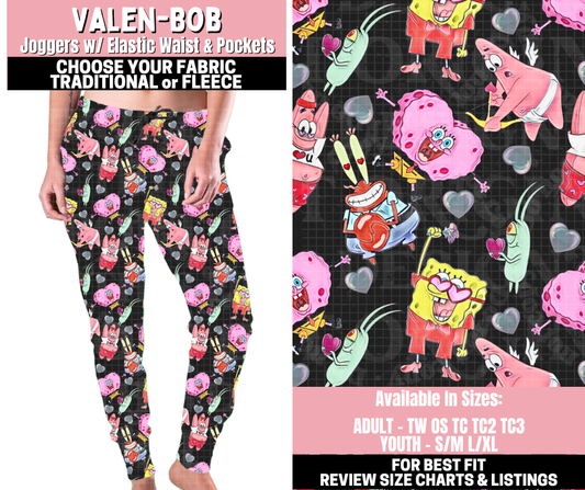 Preorder! Closes 11/12. ETA Jan. Valen-Bob Joggers Choose Fleece or Traditional