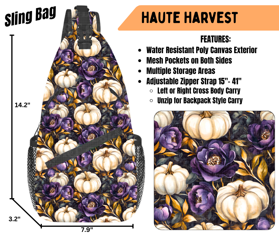 Preorder! Closes 6/22. ETA Sept. Haute Harvest Sling Bag