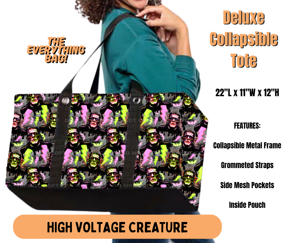 Preorder! Closes 7/2. ETA Oct. High Voltage Creature Collapsible Tote